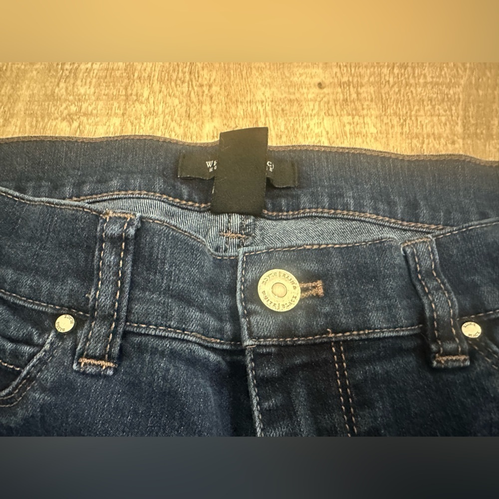 WHBM Sculpt Skinny Jeggings | Dark Wash Denim | Size S - Picture 10 of 16